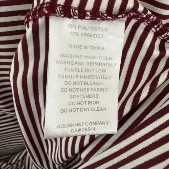 Footjoy FJ Striped Golf Polo Shirt Men's Size Medium - Picture 5 of 7